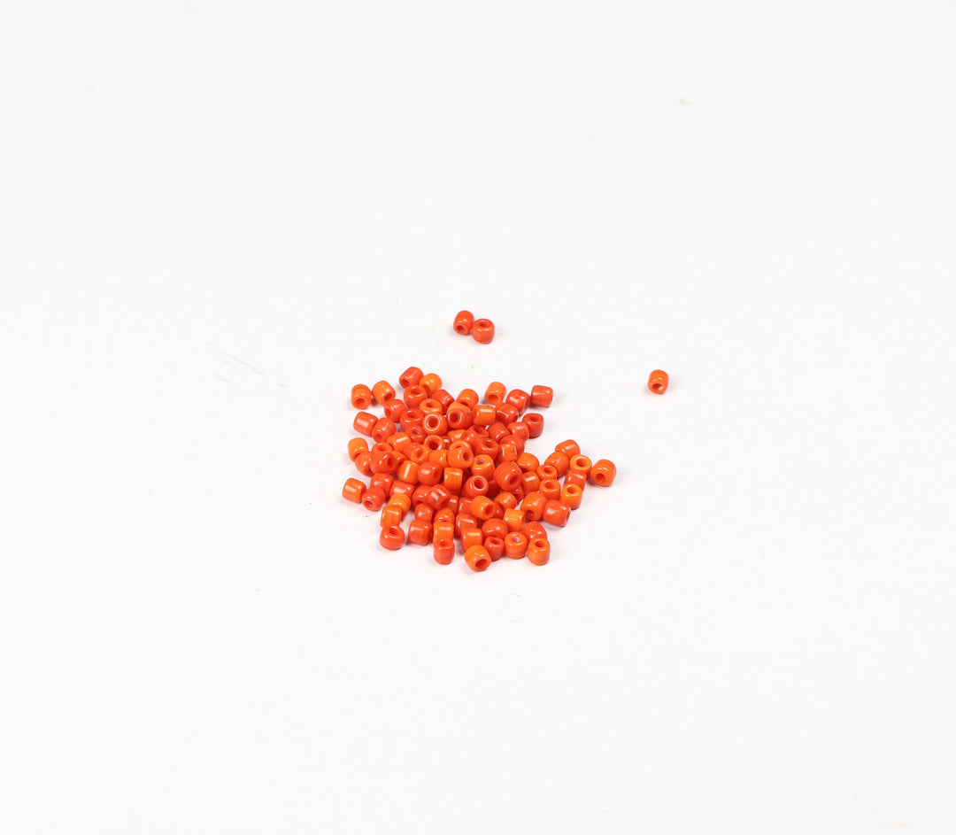 Orange Fancy Seed Glass bead