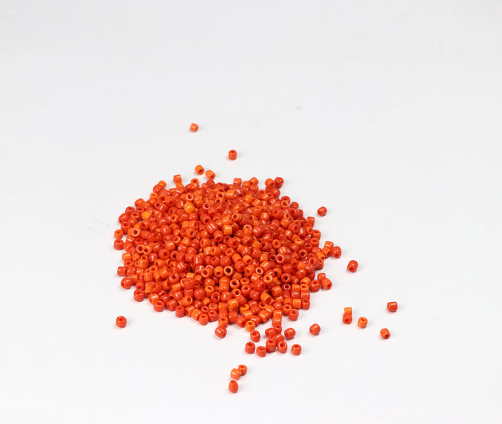 Orange Fancy Seed Glass bead