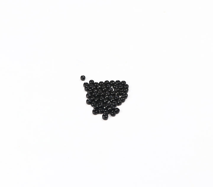 Black Fancy Seed Glass bead