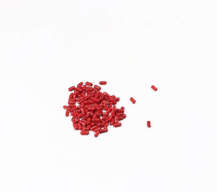 Red Fancy Glass Beads