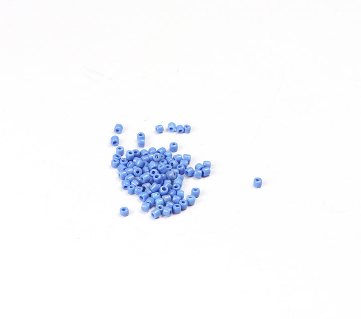 Maya Blue Fancy Seed Glass bead