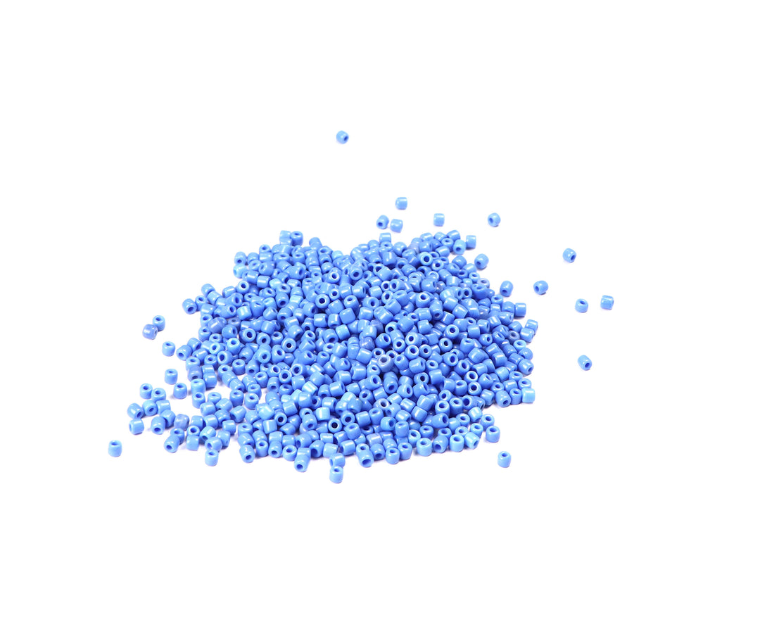 Maya Blue Fancy Seed Glass bead