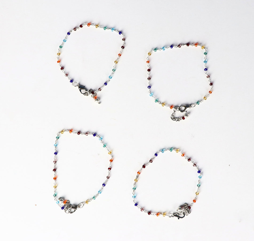 Small Crystial Bead Anklet