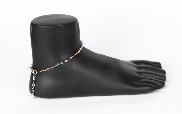 Small Crystial Bead Anklet