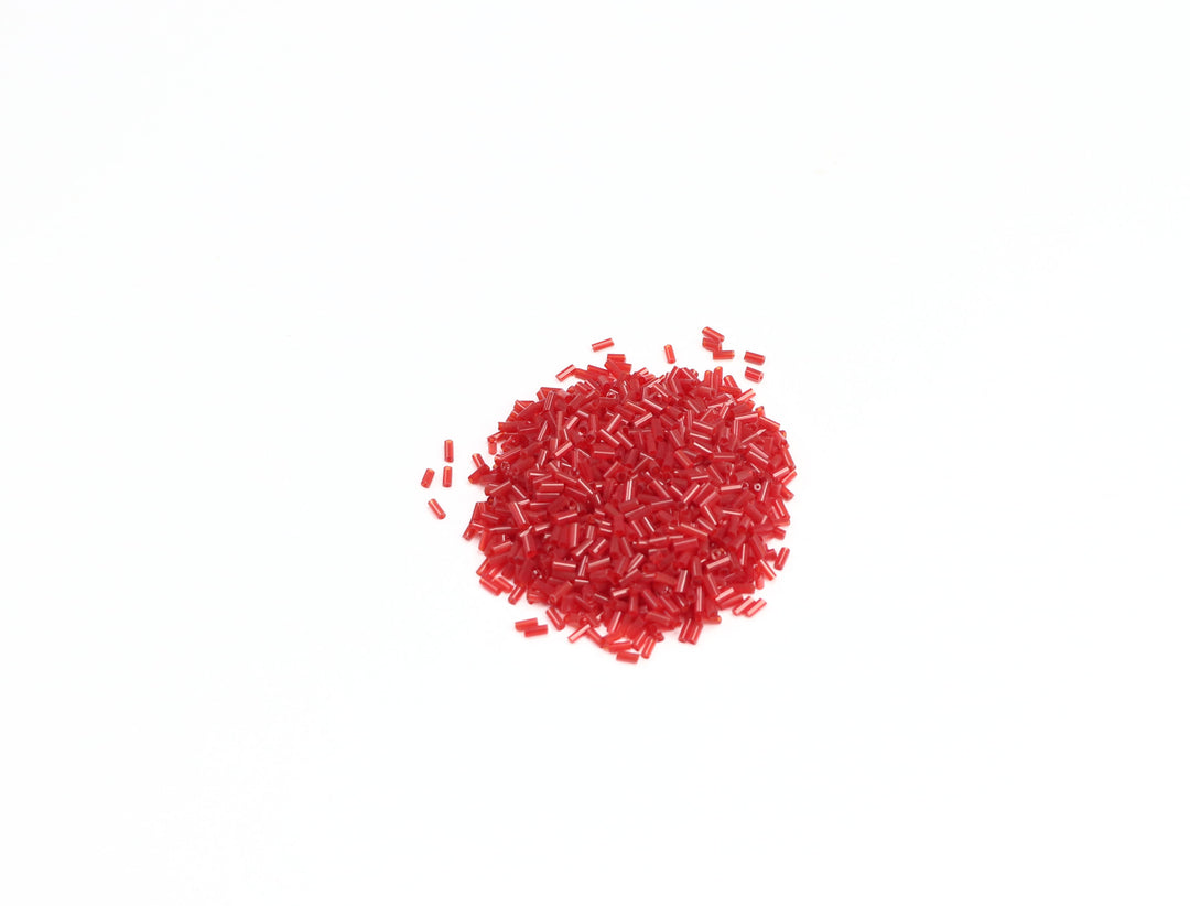 Red Fancy Seed Glass bead