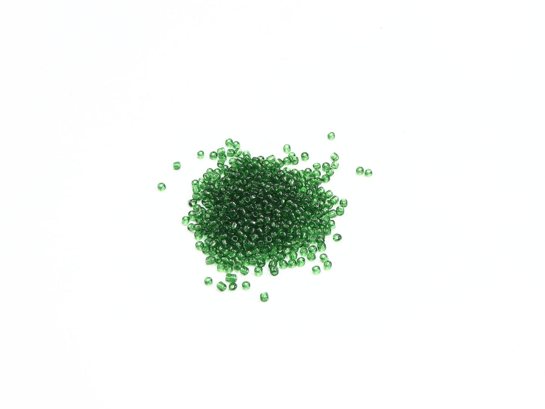 Green Fancy Seed Glass bead