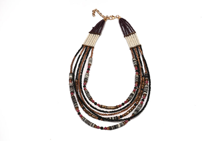 Multi Layer Seed Beads Necklace