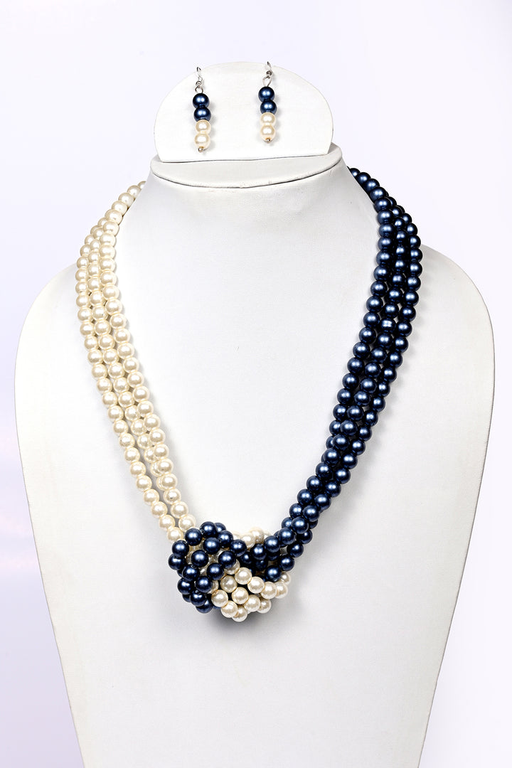 Multi Layer Glass Pearl Necklace