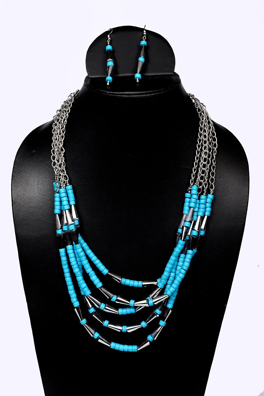 Multi Layer Bone Beads Necklace