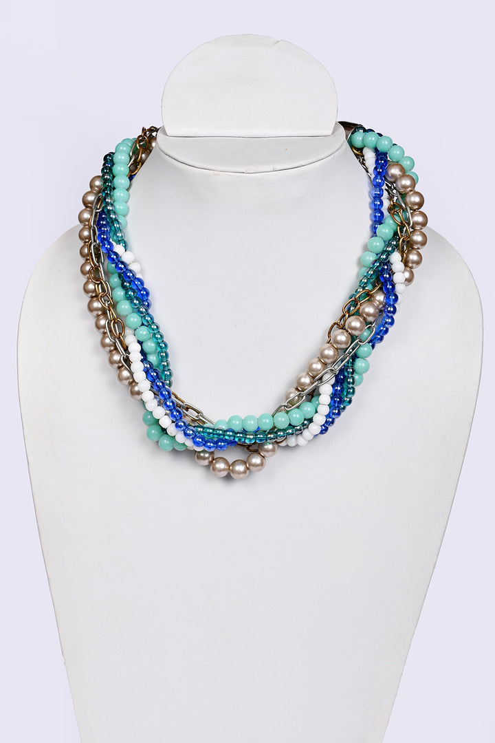 Multi Layer Glass Pearl Necklace