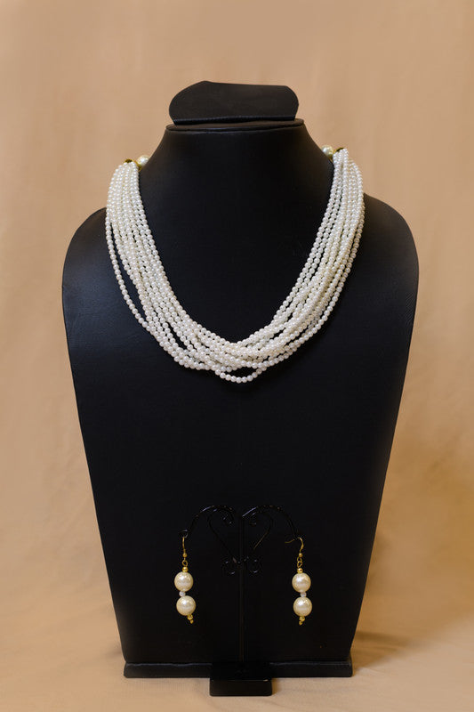 Multi Layer Pearl Bead Necklace