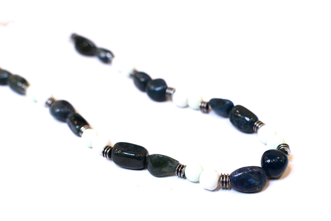 SPS Stone Necklace with Glass Bead