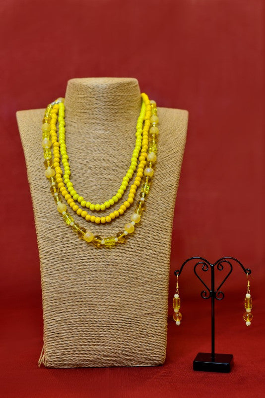 Multi Layer Glass Bead Necklace