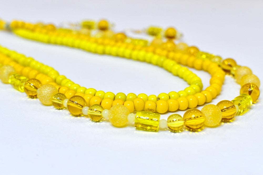 Multi Layer Glass Bead Necklace